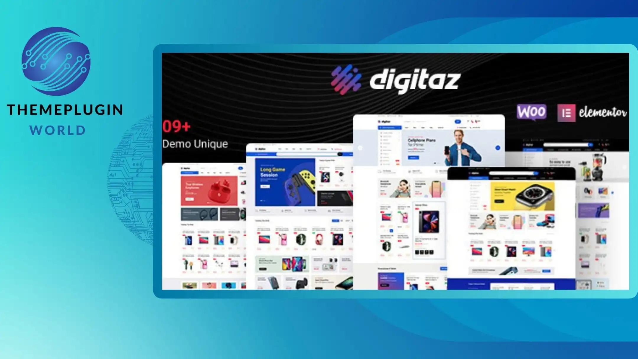 Digitaz – Electronics Elementor WooCommerce Theme